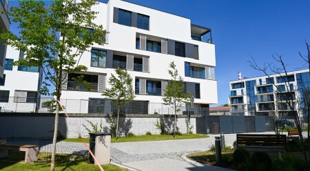 Pronájem krásné novostavby bytu s terasou v nově vzniklé luxusní rezidenci Šantovka Living Olomouc.