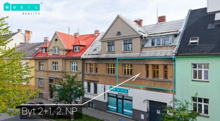 Pronájem slunného bytu 2+1 s balkonem, šatnou a sklepem | Rooseveltova, Olomouc