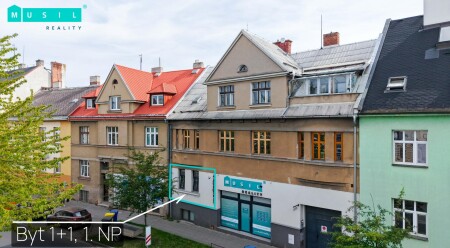 Pronájem prostorného cihlového bytu 1+1 s šatnou | Rooseveltova, Olomouc