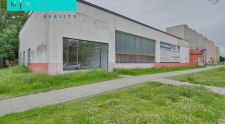 Pronájem obchodních a skladovacích prostor o výměře 542 m2 na ulici Werichova v Olomouci.